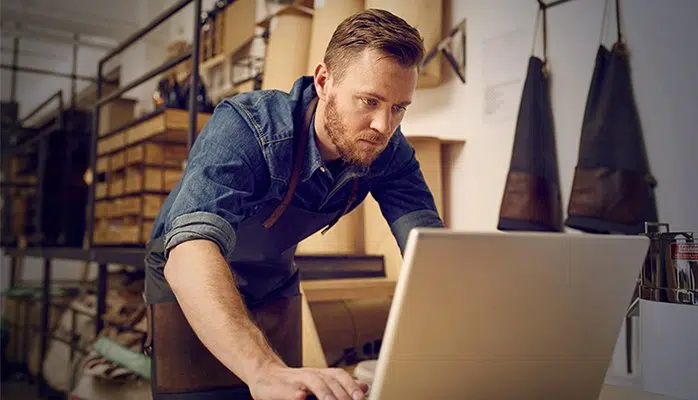 man working in warehouse